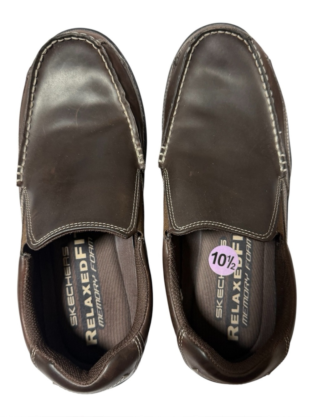 Skechers Men's Brown Braver Rayland Relaxed Fit Memory Foam Slip On Loafers 10.5 - Picture 2 of 8